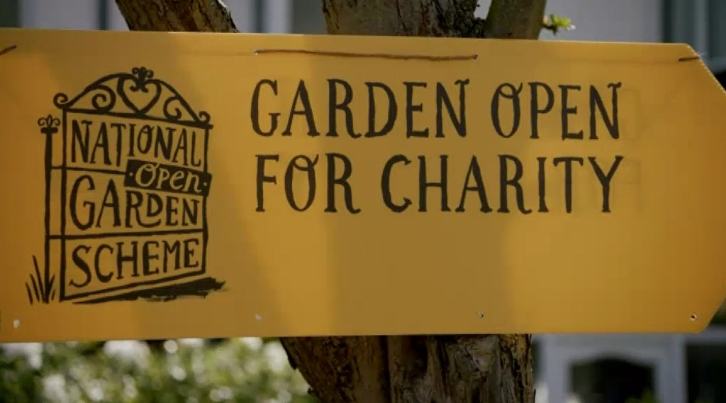 National Garden Scheme sign National Garden Scheme sign