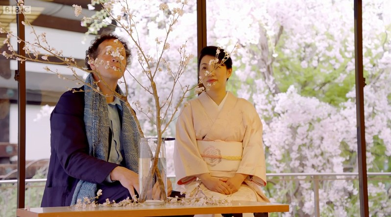 Monty Don and Senko Ikenobo Monty Don and Senko Ikenobo