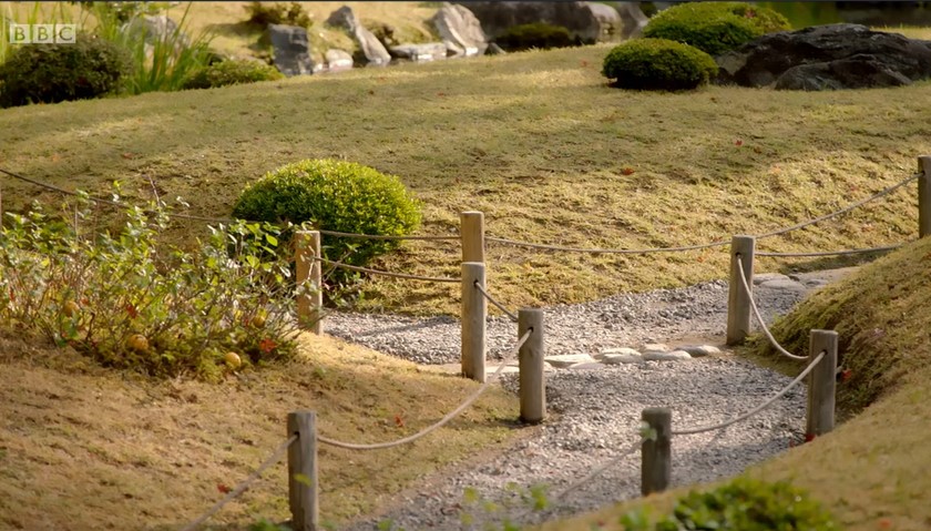 Garden with Winding Paths, a British influence Garden with Winding Paths, a British influence