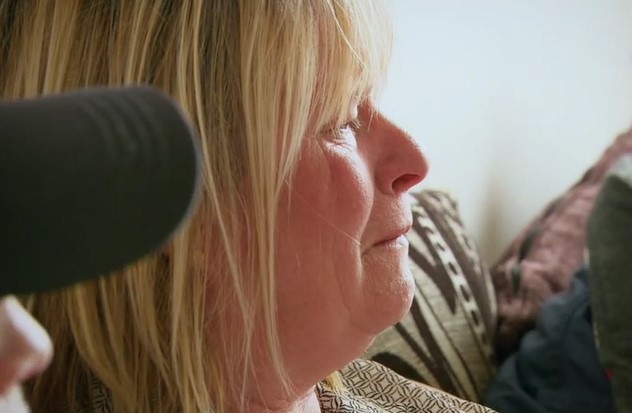 A tearful Erica