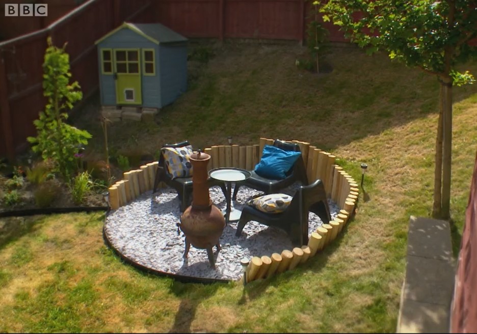 Finished garden Finished garden