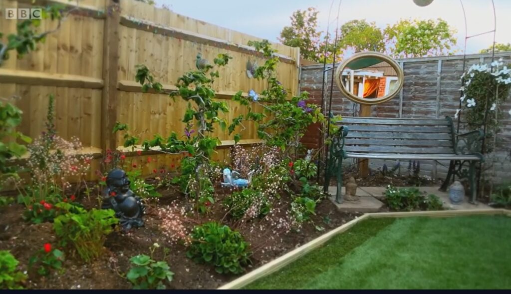 Garden after reveal Garden after reveal