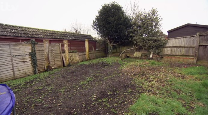Garden before