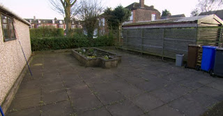 Garden before