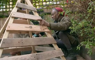 Danny is making a Teepee Danny is making a Teepee