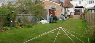 The garden before