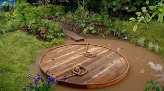 pond with pontoon pond with pontoon
